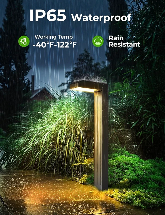Alt view image 5 of 6 - COXSENI Solar Pathway Lights Outdoor,3 Color Temperatures,20 LEDs,8 Pack | Clear Tempered Glass Solar Panel,IP65 Waterproof,Bright Led Landscape Lighting,Yard,Walkway,Driveway,Patio,Lawn,Auto On Off