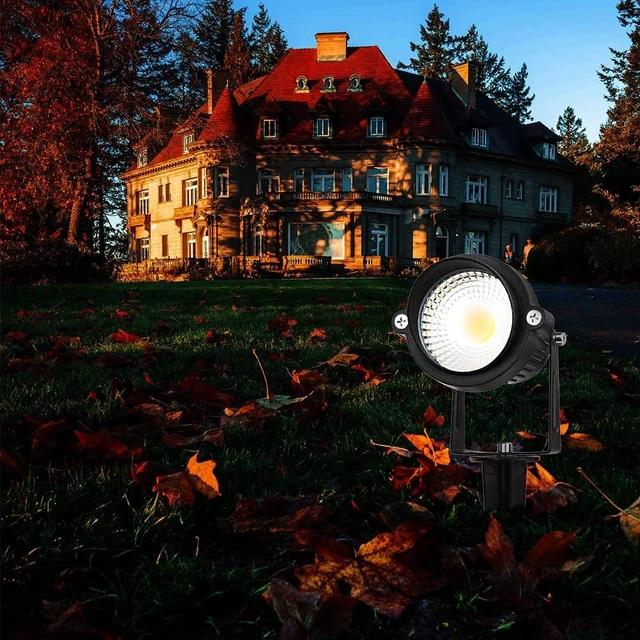 Alt view image 7 of 7 - ELEGLO Landscape Lights,Low Voltage Led Landscape Lighting, 12V AC/DC Waterproof Landscape Spotlights Outdoor Flag Spot Light with Wire Connectors for Tree Flag Spotlight 5000K White Lawn 12Pack