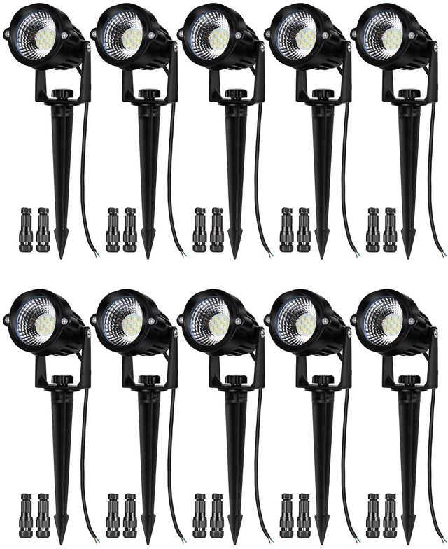 Main image of Motrackcao 12W Landscape Lights Low Voltage LED Landscape Lighting Spotlight Waterproof Garden Pathway Christmas Decorative Lights Outdoor (Warm White 10 Pack)