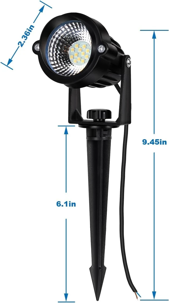 Alt view image 6 of 7 - Motrackcao 12W Landscape Lights Low Voltage LED Landscape Lighting Spotlight Waterproof Garden Pathway Christmas Decorative Lights Outdoor (Warm White 10 Pack)