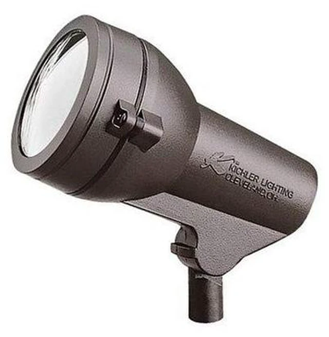 Main image of Kichler Landscape Accent Light, Architectural Bronze | Focused uplighting highlights trees and landscape features (4" x 6.25"), 15231AZT