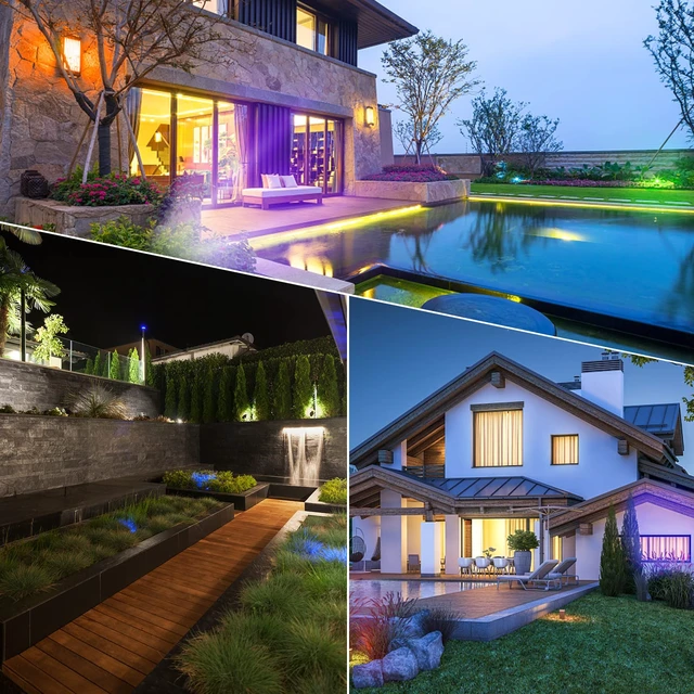 Alt view image 6 of 7 - ELEGLO Halloween Spotlights Outdoor 12V Color Changing Landscape Lights with Remote Control 5W Landscape Lighting LED Colored Spot Lights Outdoor for Garden Decorative (5, Watts)
