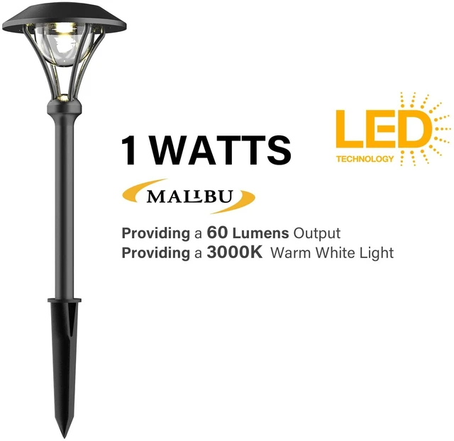 Alt view image 2 of 7 - Malibu Celestail LED Pathway Light LED Low Voltage Landscape Lighting Garden Light for Driveway, Yard, Lawn, Pathway, Garden 8406-2104-01