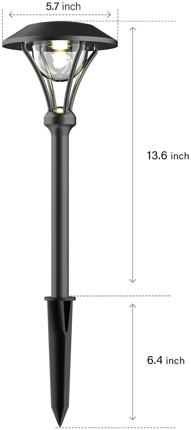 Alt view image 6 of 7 - Malibu Celestail LED Pathway Light LED Low Voltage Landscape Lighting Garden Light for Driveway, Yard, Lawn, Pathway, Garden 8406-2104-01