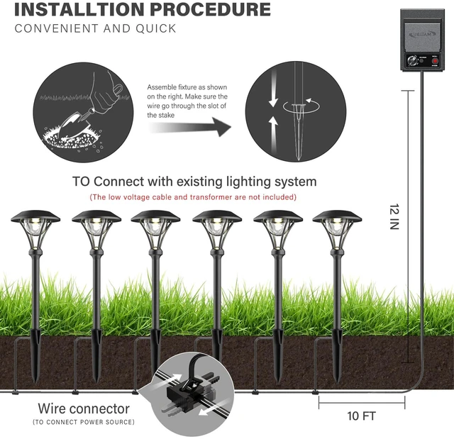 Alt view image 7 of 7 - Malibu Celestail LED Pathway Light LED Low Voltage Landscape Lighting Garden Light for Driveway, Yard, Lawn, Pathway, Garden 8406-2104-01