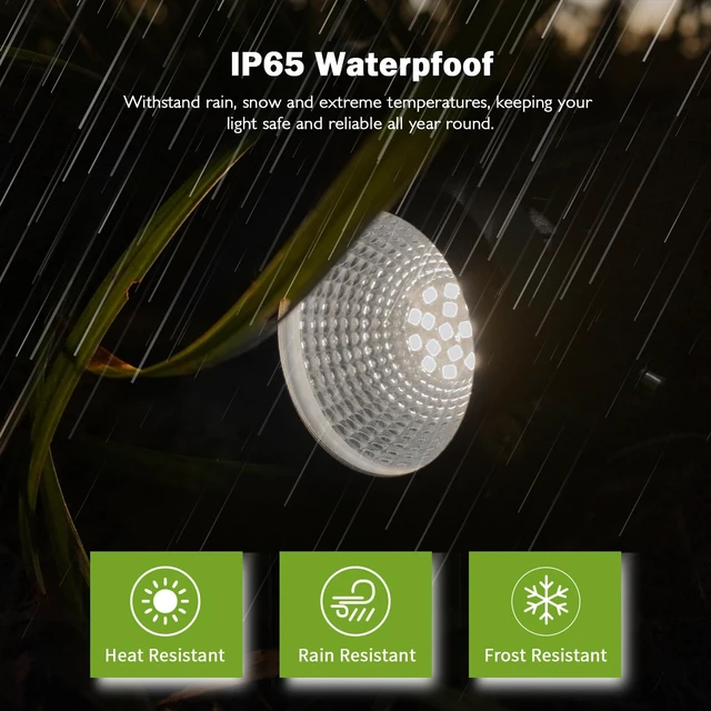 Alt view image 4 of 7 - Outdoor Spotlight Cool White 6000K, 10W LED Spot Lights Outdoor for Yard Garden Tree, 120V Plug in Landscape Lighting with IP65 Waterproof for Halloween Christmas Decor, 4 Pack