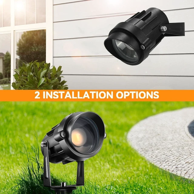 Alt view image 6 of 7 - AHSELLUS Low Voltage Landscape Lights with Connectors Outdoor: 7W 700LM LED Landscape Lighting for Tree Garden Yard Pathway | 12V 24V Warm White 3000K Spotlights | IP66 Waterproof | 8 Pack