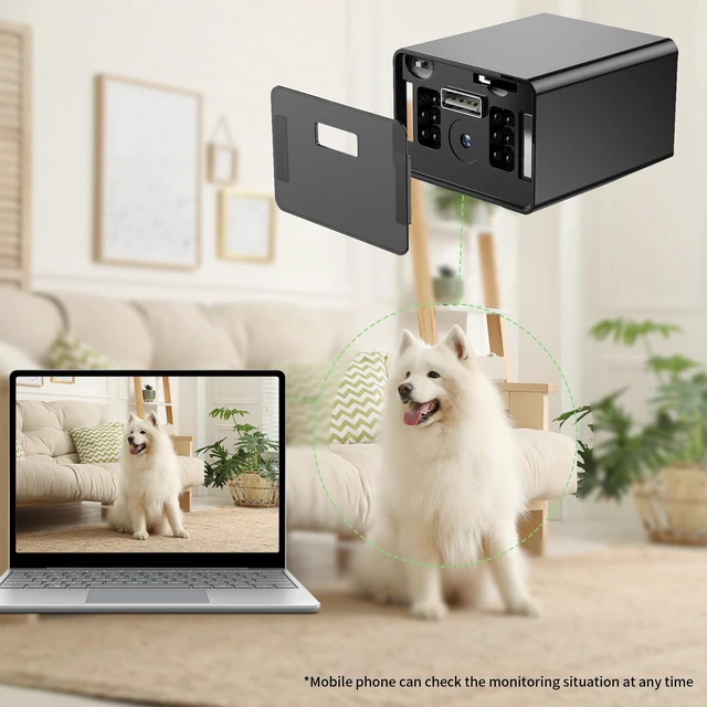 Alt view image 6 of 6 - 1080P USB Charger Camera Wall Charger Camera Mini Cameras (No WiFi) | Nanny Camera With Night Vision Motion Detection 64GB SD Card Included