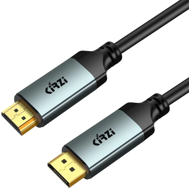 Main image of Kirzi 4K DisplayPort to HDMI, 40ft Uni-Directional DP (Source) to HDMI (Display) 1.4 Cable, 4K@30Hz, 2K@60Hz, 1080P Full HD, for DellMonitor, Projector (40ft)