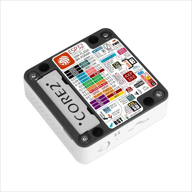 Alt view image 6 of 7 - M5Stack Official Core2 ESP32 IoT Development Kit v1.3 | ESP32 dual-core 240MHz, 2.0"vivid touchscreen, Wi-Fi, Grove expansion, 500mAh battery ideal for IoT/HMI prototyping
