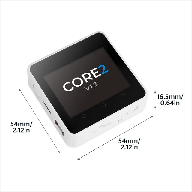 Alt view image 5 of 7 - M5Stack Official Core2 ESP32 IoT Development Kit v1.3 | ESP32 dual-core 240MHz, 2.0"vivid touchscreen, Wi-Fi, Grove expansion, 500mAh battery ideal for IoT/HMI prototyping