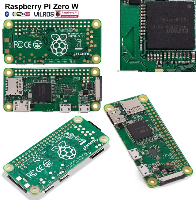Alt view image 2 of 5 - Raspberry Pi Zero W Basic Starter Kit (Black Plastic Case)