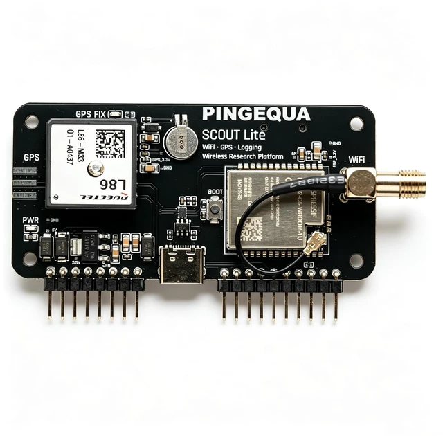 Alt view image 3 of 5 - PINGEQUA Scout Lite Development Board for Flipper Zero, Dual-Band Wi-Fi GPS | Dual-Band Wi-Fi | Multi-GNSS | SigRoam Support | microSD Storage | Flexible Firmware