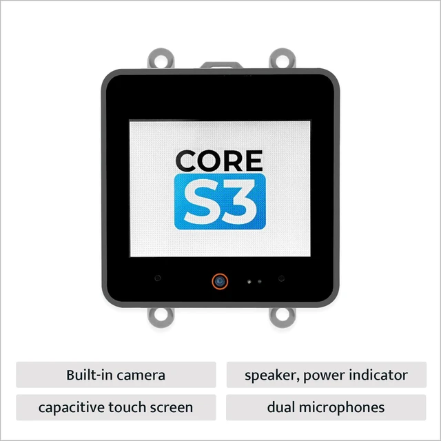Alt view image 4 of 7 - M5Stack CoreS3 ESP32S3 IoT Develpment Kit | ESP32-S3 240MHz, 2.0" capacitive touch, 0.3MP camera, dual-mic & speaker, Wi-Fi, IMU, RTC,deal for IoT & industrial.