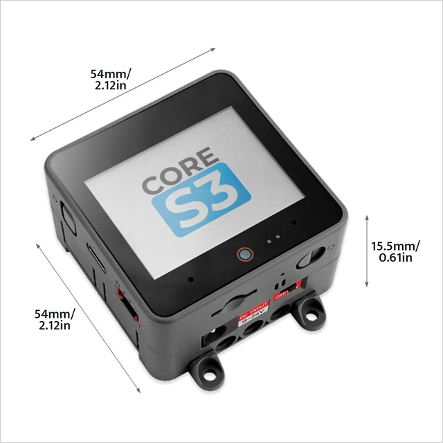 Alt view image 5 of 7 - M5Stack CoreS3 ESP32S3 IoT Develpment Kit | ESP32-S3 240MHz, 2.0" capacitive touch, 0.3MP camera, dual-mic & speaker, Wi-Fi, IMU, RTC,deal for IoT & industrial.