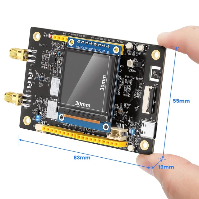 Alt view image 7 of 7 - Meshnology LoRa ESP32-S3 Board - 915MHz W10 AIOT Dev Kit | GPS Blue tooth WiFi AI LoRaWAN Ar duino Compatible Perfect for Starter Maker Smart City Industrial Control Application