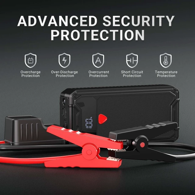 Alt view image 3 of 7 - 4000A Battery Jump Starter Portable, USB C Car Battery Pack Jump Starter Box for Car, 26800mAh Booster Jump Start Power Bank Jumper Starter Portable