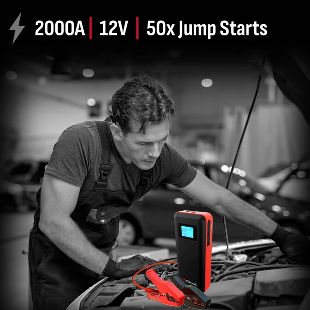 Alt view image 4 of 6 - Schumacher Electric 1000 Peak Amp 12V Portable Lithium Car Battery Jump Starter & Power Pack - Lithium Ion Jump Box - with USB Charging & LED Emergency Light - SL1639