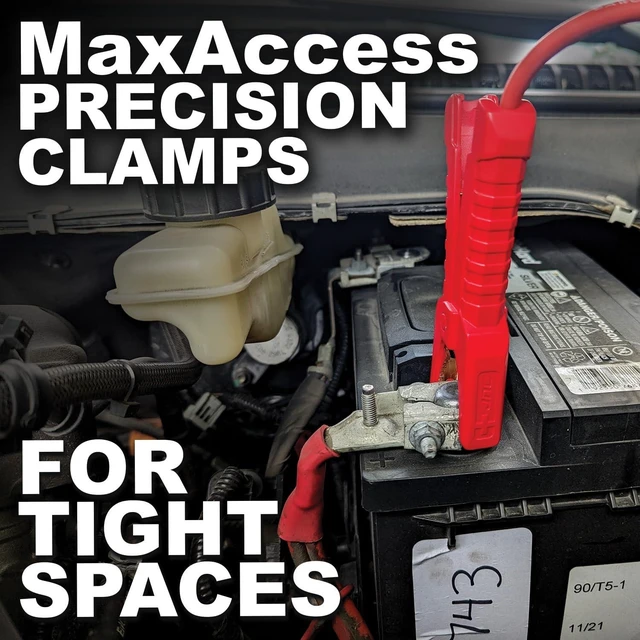 Alt view image 2 of 4 - Clore Automotive JNC305 Jump-N-Carry 1000A 12 Volt Jump Starter for up to 6.0L Gasoline and 3.0L Diesel Engines