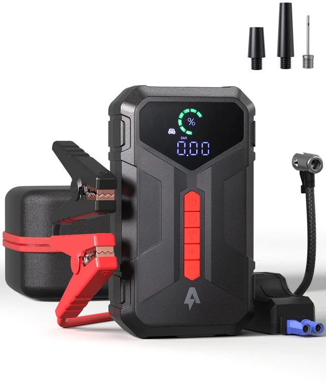 Main image of Andeman 4000A Jump Starter with 150PSI Air Compressor, Car Jump Box with Type-C Quick Charge, All in One 12V Lithium Battery Car Jumper for 8.5L Gas/7L Diesel Engine, Ep-177