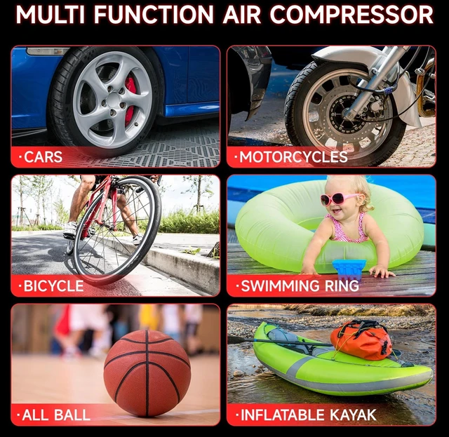 Alt view image 4 of 7 - Tyrell Chenergy Car Battery Jump Starter with Air Compressor Portable Tire Inflator,260PSI 1000Amp Battery Booster Jumper Box(Up to 5L Gas or 5L Diesel) Power Station 12V DC Outlet USB Port,LED Light