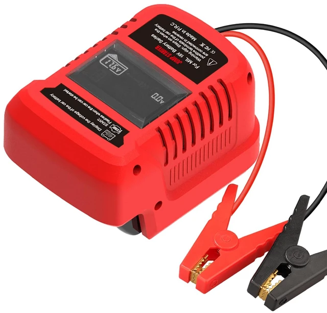 Alt view image 2 of 7 - for Milwaukee M18 Battery Car Jump Starter Adapter LED Display(No Battery)