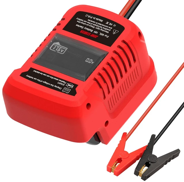 Alt view image 3 of 7 - for Milwaukee M18 Battery Car Jump Starter Adapter LED Display(No Battery)