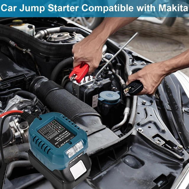 Alt view image 7 of 7 - Portable Car Jump Starter Compatible with Makita 18V- 11AWG Heavy Duty Jump Starter Cable (1.2FT) for Car Battery Emergency Jump Start, Using Tool Batteries (Battery Sold Separately)