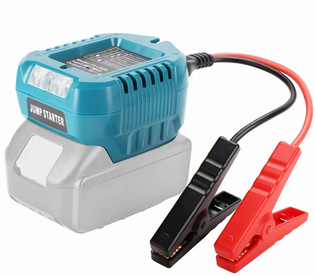 Main image of Portable Car Jump Starter Compatible with Makita 18V- 11AWG Heavy Duty Jump Starter Cable (1.2FT) for Car Battery Emergency Jump Start, Using Tool Batteries (Battery Sold Separately)