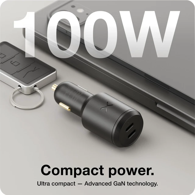 Alt view image 6 of 20 - NOCO XGrid XV100 100W 2-Port USB-C Fast Charging Car Charger | Fast charging for iPhone Duo / 18 / 17 / 16 / 15, MacBook, iPad, AirPod, Samsung Galaxy, Google Pixel, Nintendo Switch & More