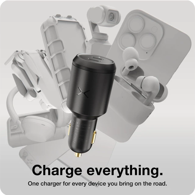 Alt view image 7 of 20 - NOCO XGrid XV100 100W 2-Port USB-C Fast Charging Car Charger | Fast charging for iPhone Duo / 18 / 17 / 16 / 15, MacBook, iPad, AirPod, Samsung Galaxy, Google Pixel, Nintendo Switch & More