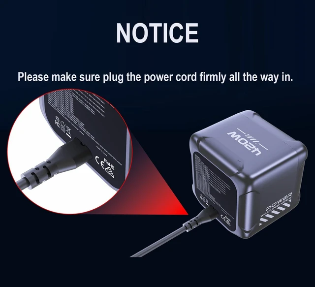 Alt view image 7 of 14 - Ubigbuy 420W USB C Charging Station with TFT Display | PD3.1 140W, QC60W Super Fast Charging, GaN Charger Block for MacBook Laptop, iPhone 17 16 Pro Max, Galaxy S25 Ultra
