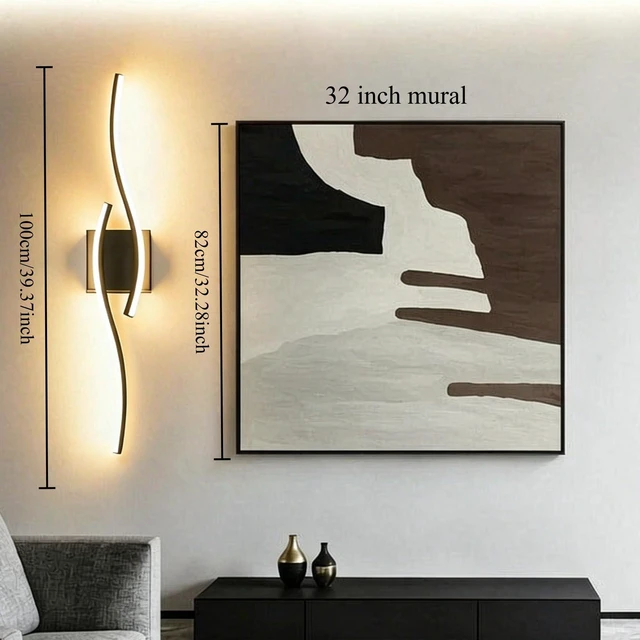 Alt view image 3 of 14 - Amansour Hardwired Modern Wall Sconces Set of 2, 39.3 Inch 3CCT Dimmable LED Wall Lamps for Bedroom with Remote, Timer & Night Mode, Black Wall Lights for Hallway Living Room TV Wall Decor