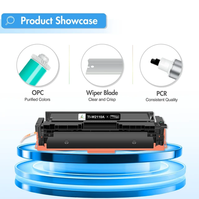 Alt view image 7 of 7 - Toner Cartridges 4 Pack 206X Compatible for HP M283fdw M283cdw M255dw | Replacement for HP Color LaserJet Pro MFP M283fdn M282nw M255nw M283 M255 Printer High Yield Ink (Black Cyan Yellow Magenta)