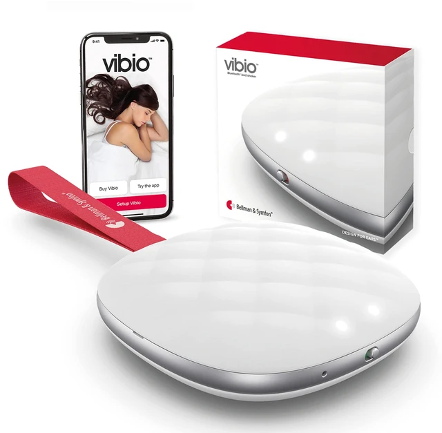 Main image of Vibio Bluetooth Bed Shaker Silent Alarm with Call Alert for Heavy Sleeper | Rechargeable Bluetooth Bed Shaker Supports Multiple Alarms Plus Call and Message Notifications in a Compact Travel Design.