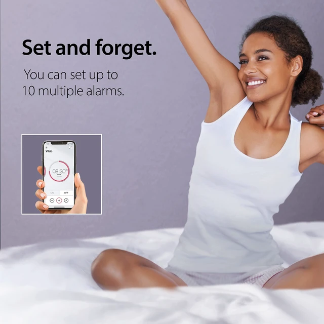 Alt view image 4 of 7 - Vibio Bluetooth Bed Shaker Silent Alarm with Call Alert for Heavy Sleeper | Rechargeable Bluetooth Bed Shaker Supports Multiple Alarms Plus Call and Message Notifications in a Compact Travel Design.