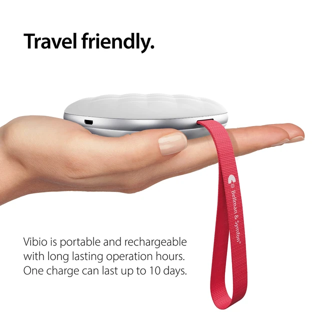 Alt view image 7 of 7 - Vibio Bluetooth Bed Shaker Silent Alarm with Call Alert for Heavy Sleeper | Rechargeable Bluetooth Bed Shaker Supports Multiple Alarms Plus Call and Message Notifications in a Compact Travel Design.