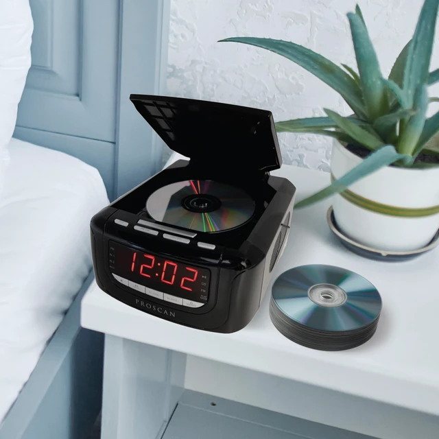 Alt view image 3 of 4 - Proscan CD Clock Radio with USB Charger Model PCR4896