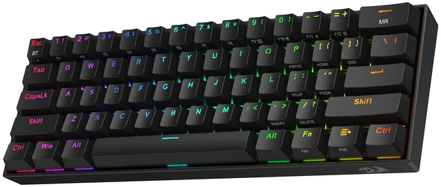 Main image of Redragon K530 Pro Draconic 60% Wireless RGB Mechanical Keyboard, BT/2.4Ghz/Wired 3-Mode 61 Keys Compact Gaming Keyboard w/Hot-Swap Socket, Free-Mod Plate Mounted PCB & Tactile Brown Switch