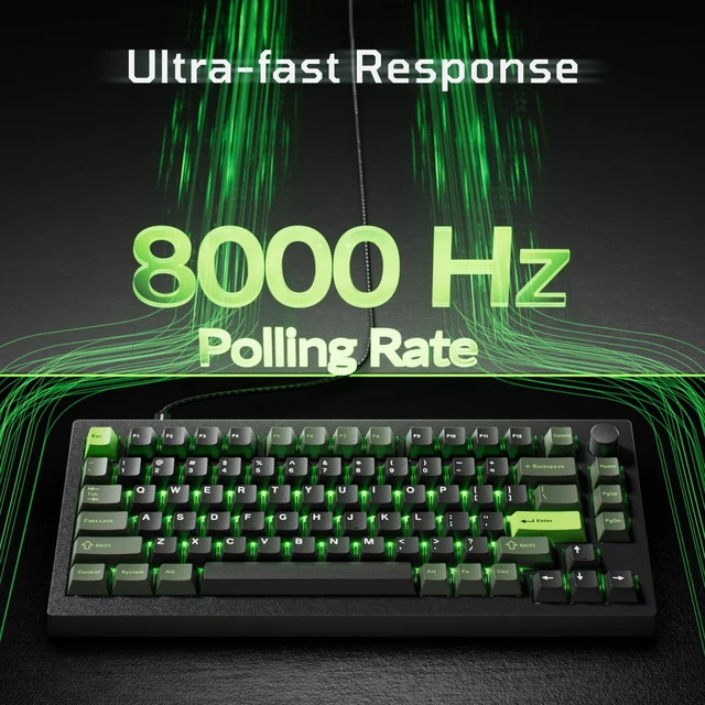 Alt view image 3 of 7 - Keychron J8 HE 75% Wired Hall Effect Keyboard with 8000 Hz Polling Rate | Rapid Trigger Magnetic Switch Hot-Swappable, Custom RGB Backlight, Programmable Knob, Compatible with Mac Windows Linux