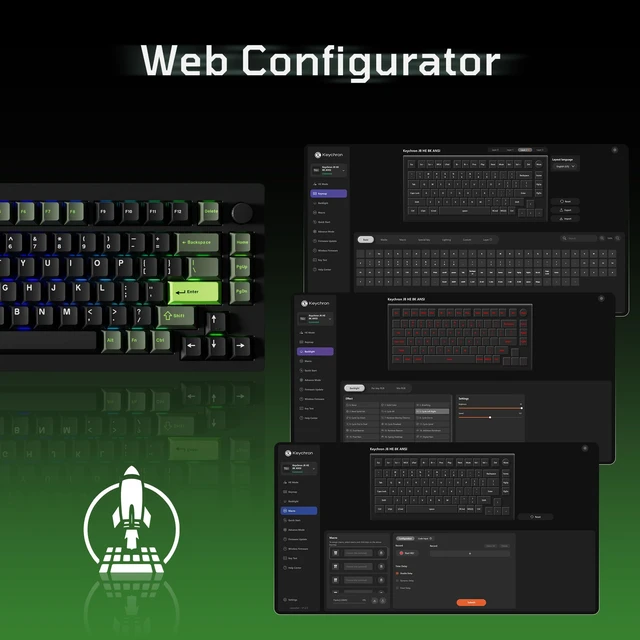 Alt view image 4 of 7 - Keychron J8 HE 75% Wired Hall Effect Keyboard with 8000 Hz Polling Rate | Rapid Trigger Magnetic Switch Hot-Swappable, Custom RGB Backlight, Programmable Knob, Compatible with Mac Windows Linux