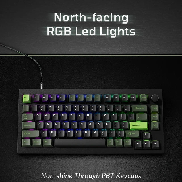 Alt view image 7 of 7 - Keychron J8 HE 75% Wired Hall Effect Keyboard with 8000 Hz Polling Rate | Rapid Trigger Magnetic Switch Hot-Swappable, Custom RGB Backlight, Programmable Knob, Compatible with Mac Windows Linux