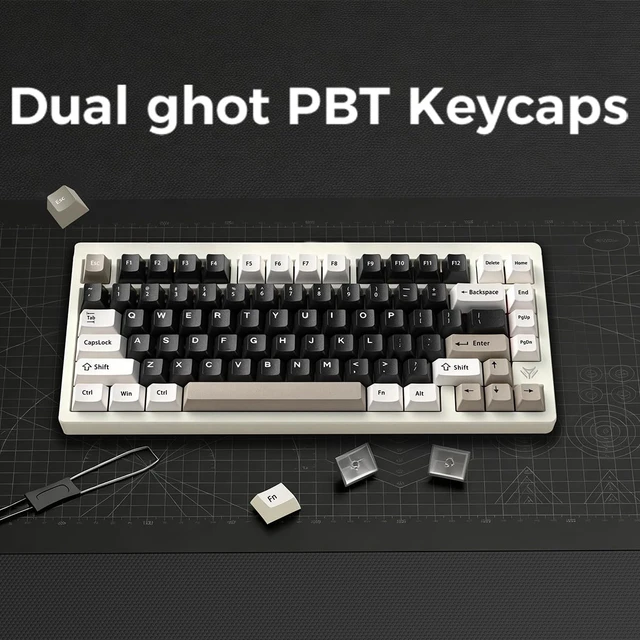 Alt view image 7 of 7 - ELECFOX MK INKY75 CNC Aluminum Mechanical Keyboard Triple-Mode Connectivity Gaming Keyboard, 75% Layout Mechanical Keyboard,with Superior Acoustics, Creamy Sounding, RGB/HMX/4000mAh(Light Beige)