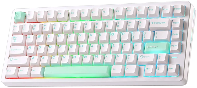 Main image of VGN Neon75 HE Mechanical Gaming Keyboard,8K Polling,Rapid Trigger-White | 75% Wired Hall Effect Keyboard, 0.01mm RT, 0.005mm Adjustable Actuation (Rapid Tap/SOCD), Hot-Swappable for PC Mac Gamer