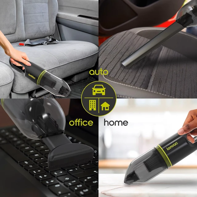 Alt view image 3 of 3 - DCLINA IonVac Cordless Vacuum, Lightweight Handheld Cordless Vacuum Cleaner, USB Charging, Multi-Surface (Green)