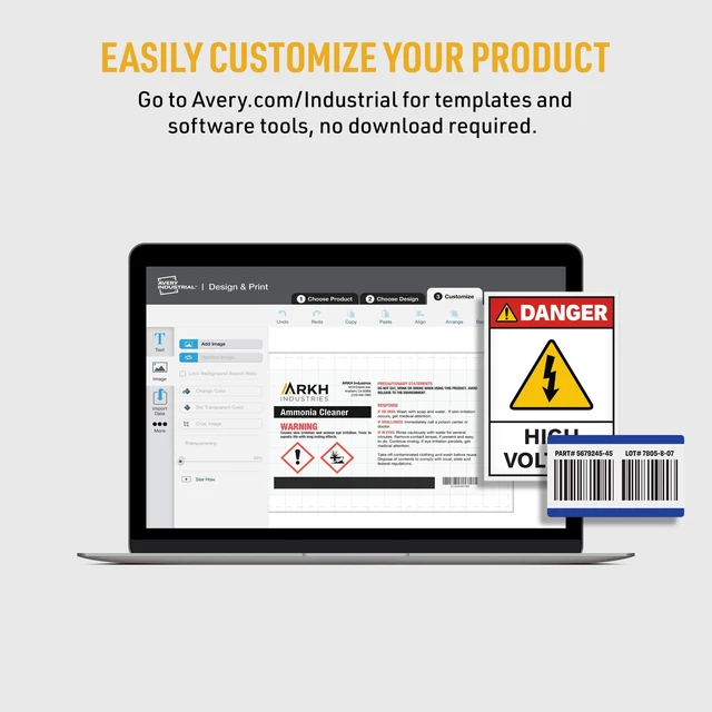 Alt view image 3 of 7 - Avery® Durable Asset Tags, 0.75" x 1.5", White, 320 Labels | Waterproof Labels Great for Tracking Office Electronics, School Technology, Tools, Equipment, and Other Valuable Property