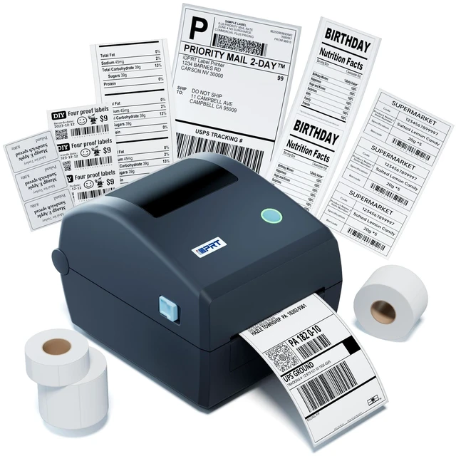 Main image of iDPRT Thermal Shipping Label Printer USB, 4x6 Label Commercial Grade, 6IPS | Compatible with USPS, UPS, FedEx, Amazon, Desktop Label Printer - 203 DPI, for Small Business Large Warehouses & Logistics