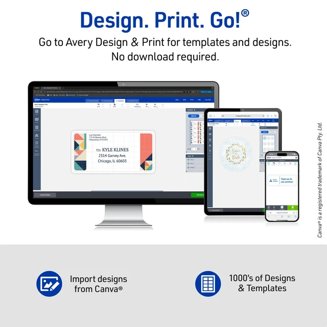 Alt view image 5 of 6 - Avery® Printable CD Labels, Matte White, Permanent Adhesive, Laser Printer Compatible, 250 Disc & 500 Spine Labels, Ideal for DVDs, PC Discs, Media Projects & More (5697)