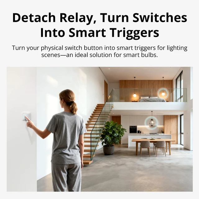Alt view image 7 of 7 - SONOFF MINI Duo-L Zigbee Smart Switch No Neutral Wire, Zigbee 3.0, Dual Channel, 16A Total, Compatible with Alexa, Google Home, Smart Timer & Automation, Compact Size, 2-Pack