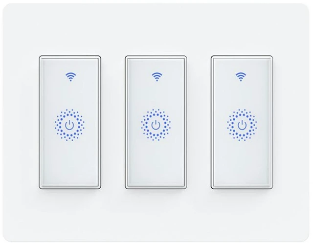 Main image of Smart Light Switch WiFi Switch Touch Wall Switch 3 Gang | Compatible with Alexa Google Home and IFTTT, Voice and Remote Control, No Hub Required